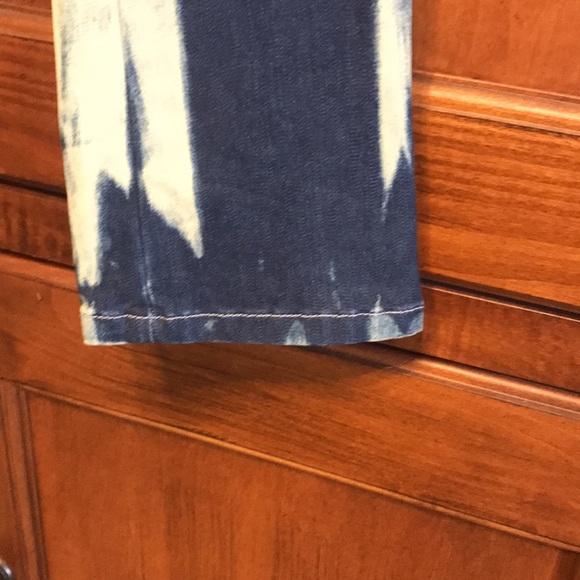Rare NWT Frankie B Tie Dye Ultra Low Waist Hipster Skinny Jeans 25 - Picture 4 of 10